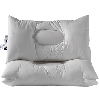 Kaklo pagalvė su SPA masažu, neleidžianti deformuotis, stačiakampio formos, poliesterio užpildas, 100% medvilnės užvalkalas, suaugusiems, vienam naudotojui.