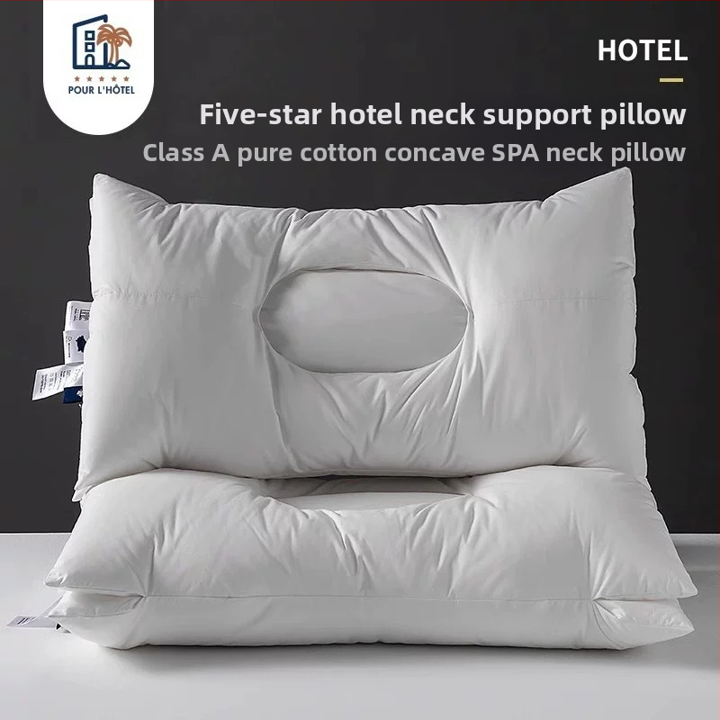 Kaklo pagalvė su SPA masažu, neleidžianti deformuotis, stačiakampio formos, poliesterio užpildas, 100% medvilnės užvalkalas, suaugusiems, vienam naudotojui.