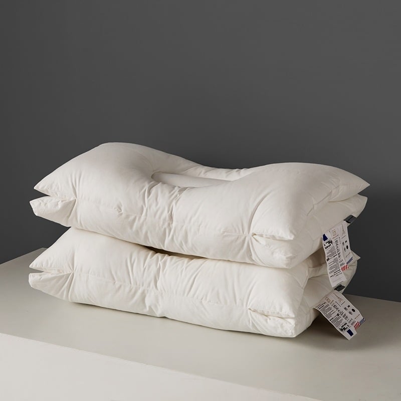 Kaklo pagalvė su SPA masažu, neleidžianti deformuotis, stačiakampio formos, poliesterio užpildas, 100% medvilnės užvalkalas, suaugusiems, vienam naudotojui.