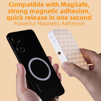 Mini LED vyplňujúce svetlo pre mobilný telefón – model S8r, prenosné fotografické osvetlenie s integrovanou batériou, ručné použitie, 5V, pod 10W