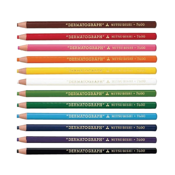 Mitsubishi 7600 маслен крейон молив с върха 0,5 мм за писане върху филм, кожа, стъкло и метал
