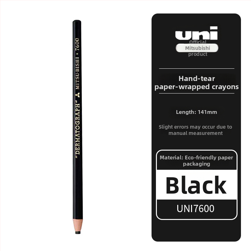 Mitsubishi 7600 õlidel põhinev kriidipliiats, 0,5 mm otsaga, kirjutamiseks filmile/nahale/klaasile/metallile