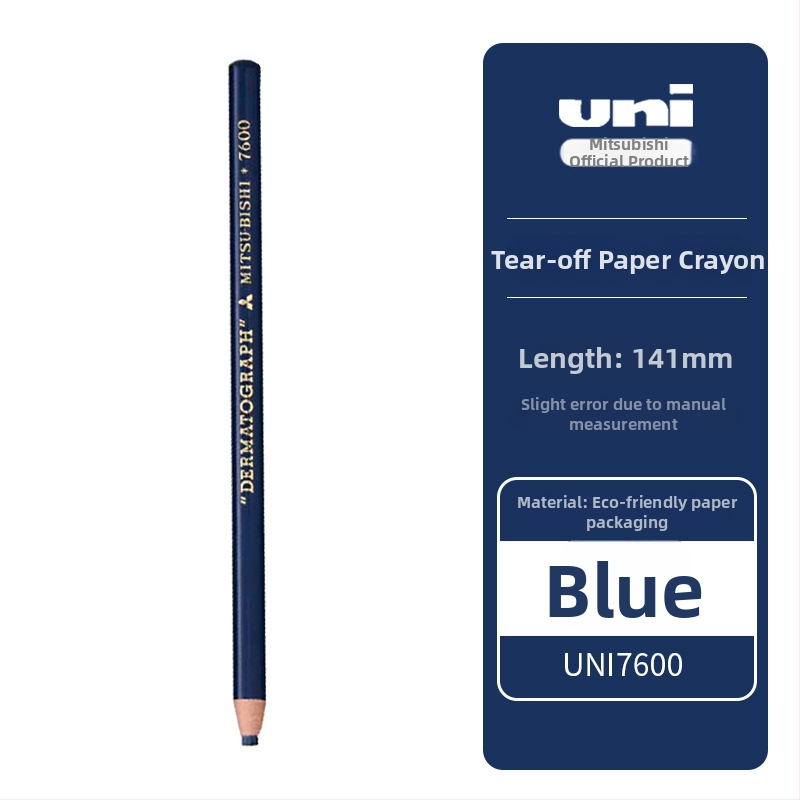 Mitsubishi 7600 õlidel põhinev kriidipliiats, 0,5 mm otsaga, kirjutamiseks filmile/nahale/klaasile/metallile