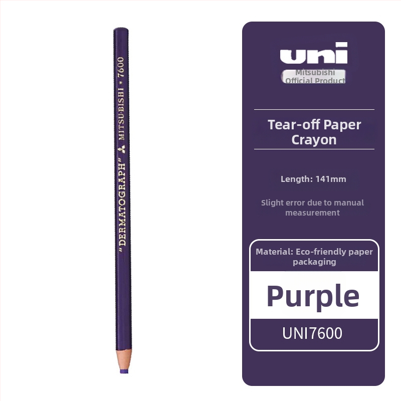 Mitsubishi 7600 õlidel põhinev kriidipliiats, 0,5 mm otsaga, kirjutamiseks filmile/nahale/klaasile/metallile