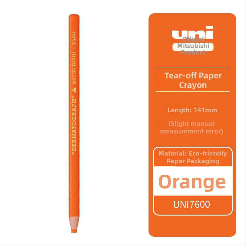 Mitsubishi 7600 õlidel põhinev kriidipliiats, 0,5 mm otsaga, kirjutamiseks filmile/nahale/klaasile/metallile