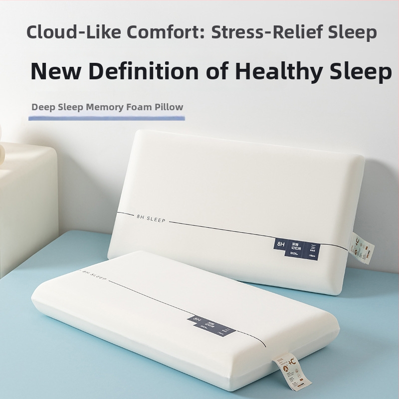 Memorinių putų pagalvė, stačiakampio formos, skalbiama, gilios miego atkūrimo technologija, svoris 1.0–1.5 kg