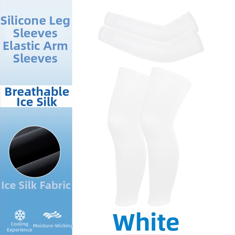 Dviračių apsauginių rankovių ir kojų komplektas, kvėpuojantis, UV apsauga, elastinis, universalus vaikams