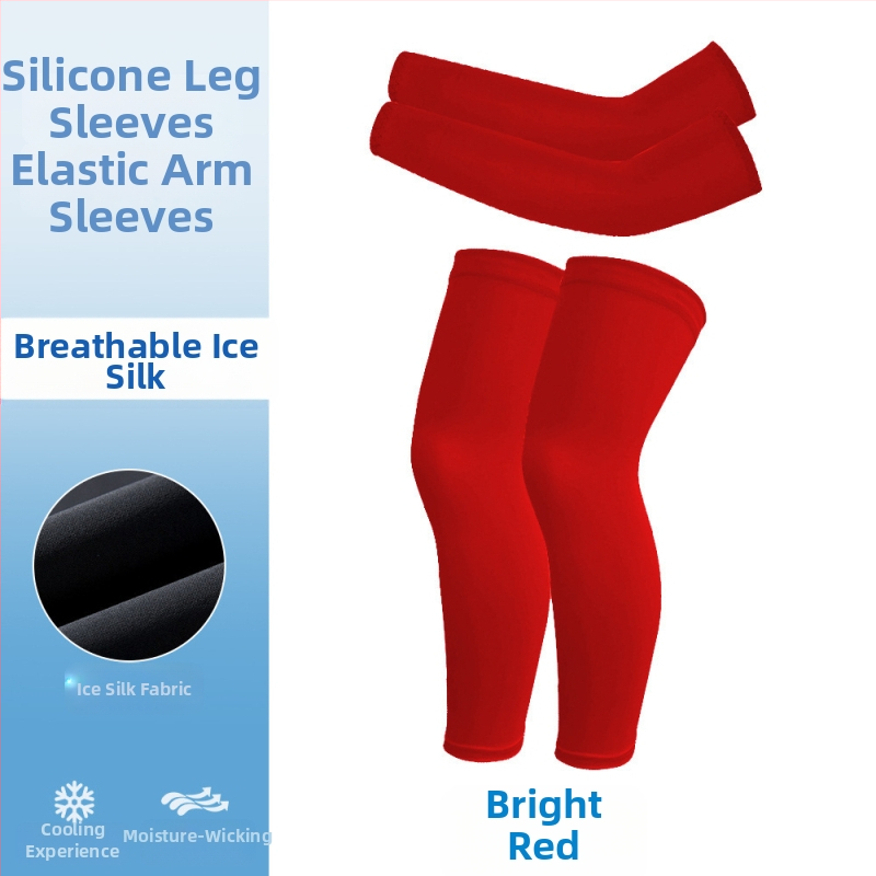 Dviračių apsauginių rankovių ir kojų komplektas, kvėpuojantis, UV apsauga, elastinis, universalus vaikams