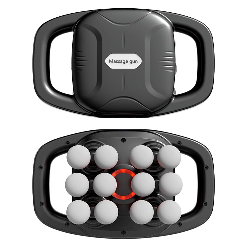 Perkusijski masažni pištolj s 6+ glavama, četkasti motor, ugrađena baterija 1200–2000 mAh, trajanje rada 1–3 h, LCD zaslon