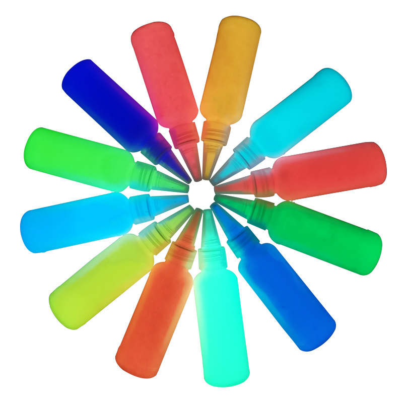 Fénylő akrilfesték, 60 ml, víz alapú, világít a sötétben, fal- és műtermi festéshez