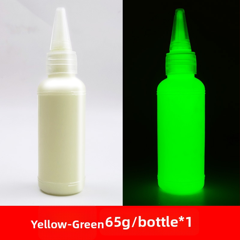 Luminozāka akrila krāsa, 60 ml, ūdens bāzes, spīd tumā, piemērota sienu un studijas gleznošanai