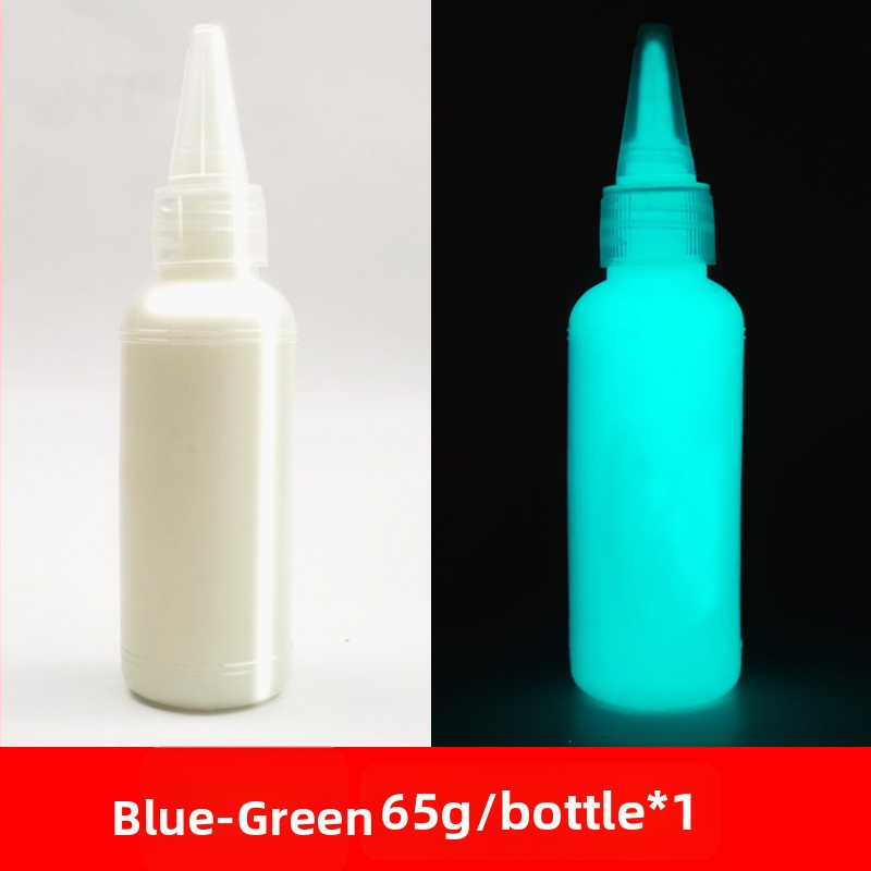 Luminozāka akrila krāsa, 60 ml, ūdens bāzes, spīd tumā, piemērota sienu un studijas gleznošanai