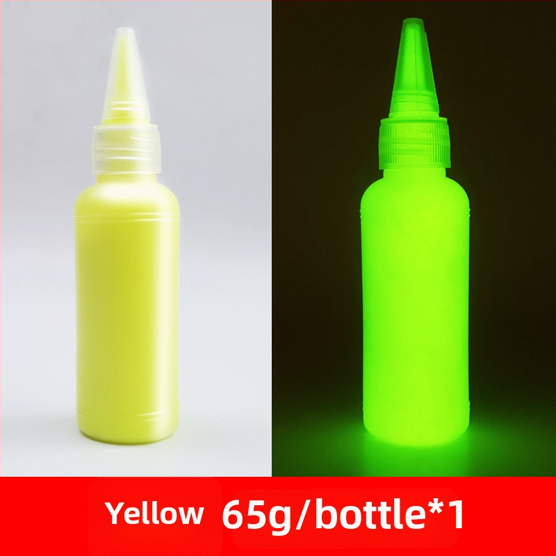 Luminozāka akrila krāsa, 60 ml, ūdens bāzes, spīd tumā, piemērota sienu un studijas gleznošanai