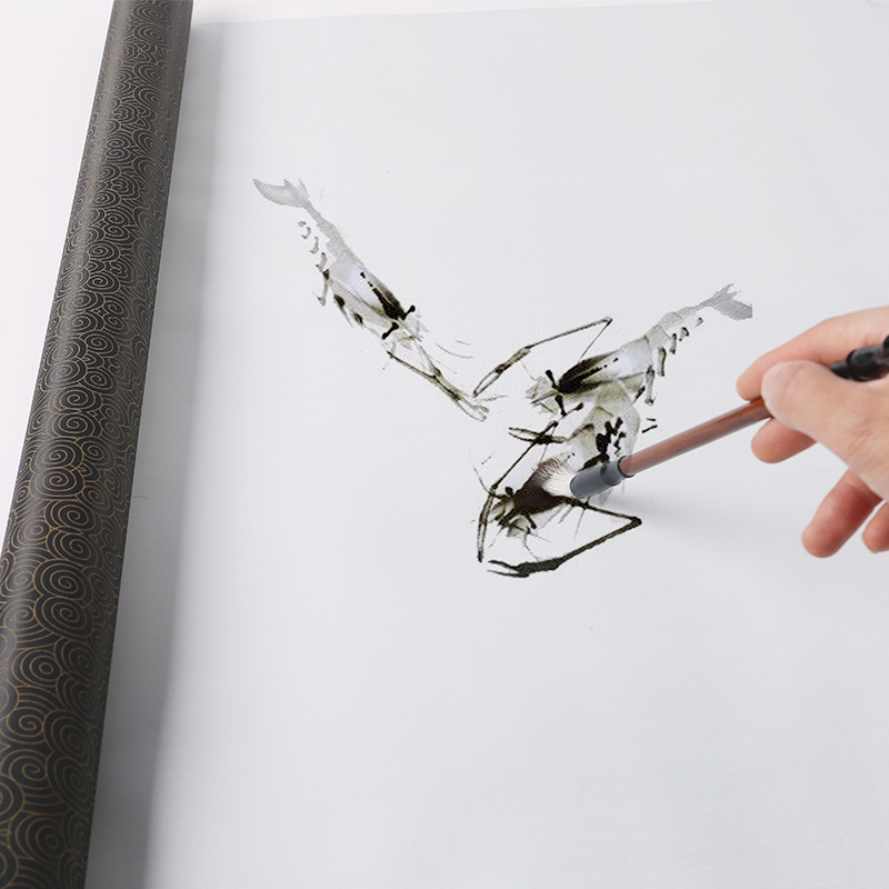 Kaligrafijos praktikos drobė vandens rašymui su ryžių tinkleliu, netkotas brokatas, stačiakampio formos