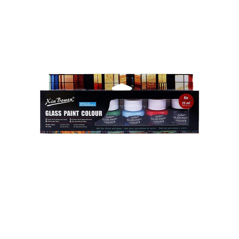 Xin Bowen tapybos pigmentų rinkinys — aliejinės, akrilinės, akvarelės ir gouache dažai; dėžutėje; talpa 25 ml; skirtas tapybai.