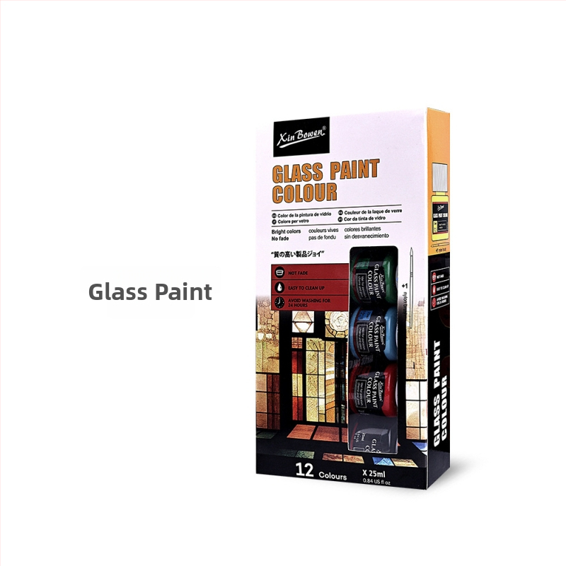 Xin Bowen tapybos pigmentų rinkinys — aliejinės, akrilinės, akvarelės ir gouache dažai; dėžutėje; talpa 25 ml; skirtas tapybai.