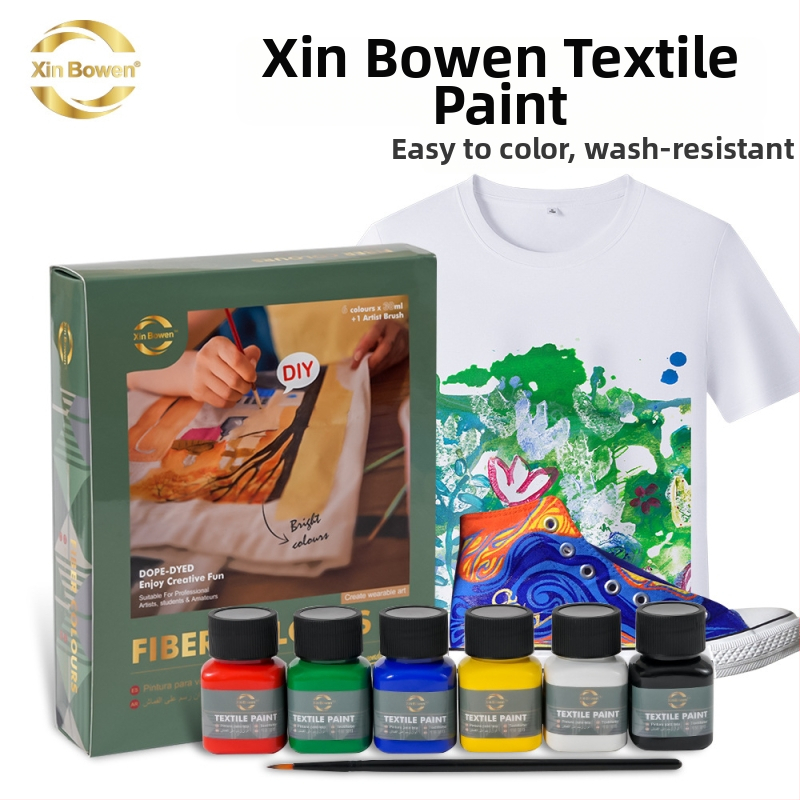 Xin Bowen tapybos pigmentų rinkinys — aliejinės, akrilinės, akvarelės ir gouache dažai; dėžutėje; talpa 25 ml; skirtas tapybai.