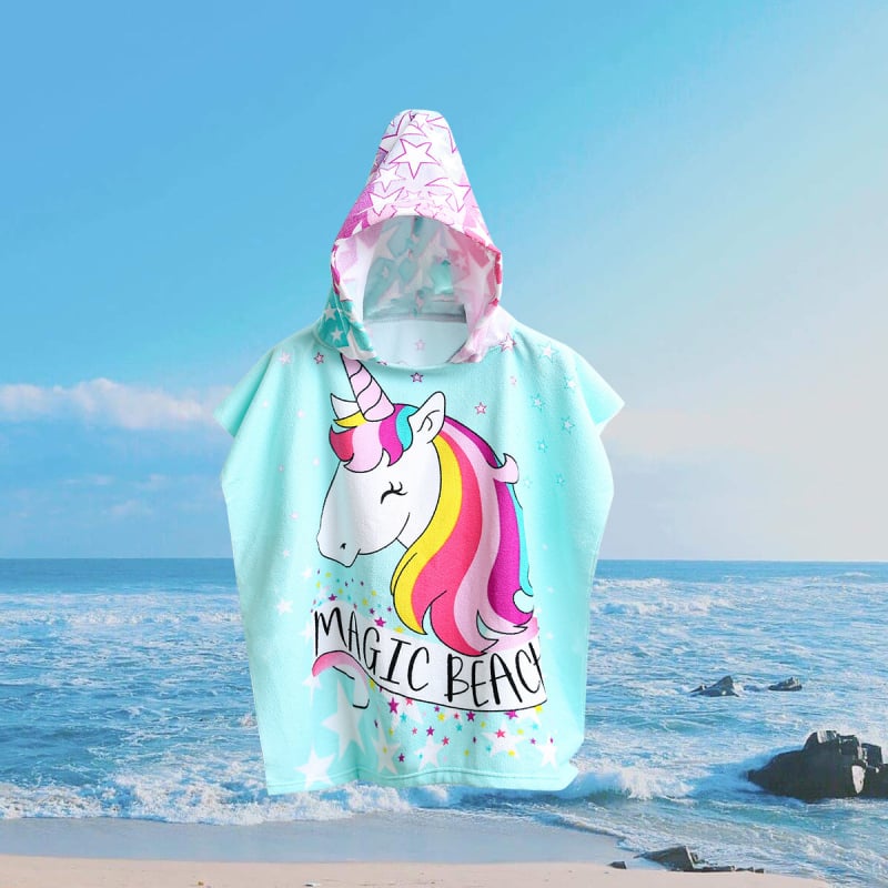 Vaikų mikropluošto pliažo rankšluostis su spauda (Medžiaga: mikropluoštas; Pluoštas: 150D; Svoris: 200–300 g; Gamyba: spauda)