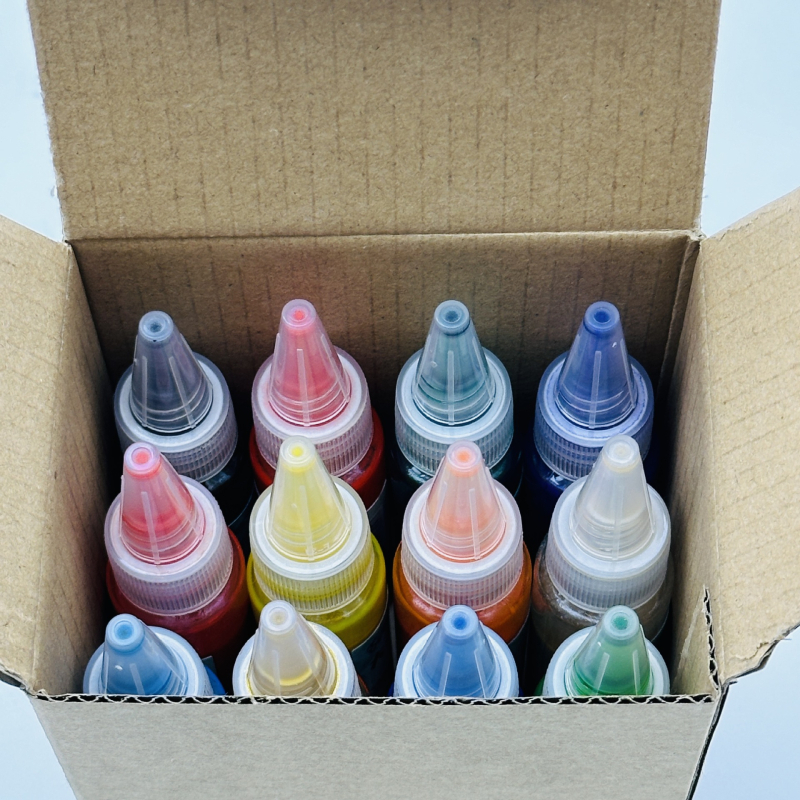 Lako pigmentų rinkinys DIY tuščiam sulankstomam fanui, 20 ml, Kinijos tapybai