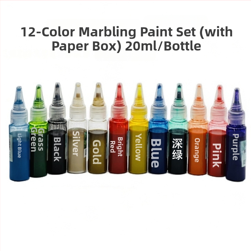 Lako pigmentų rinkinys DIY tuščiam sulankstomam fanui, 20 ml, Kinijos tapybai