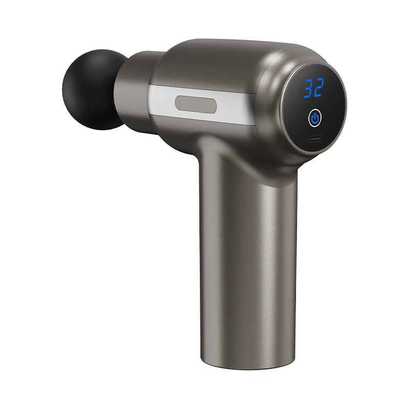 Fascia Gun – Mini masažni uređaj za kućnu upotrebu, bezčetkasti motor, 4 glave, 5+ brzina, ugrađena baterija, niska buka