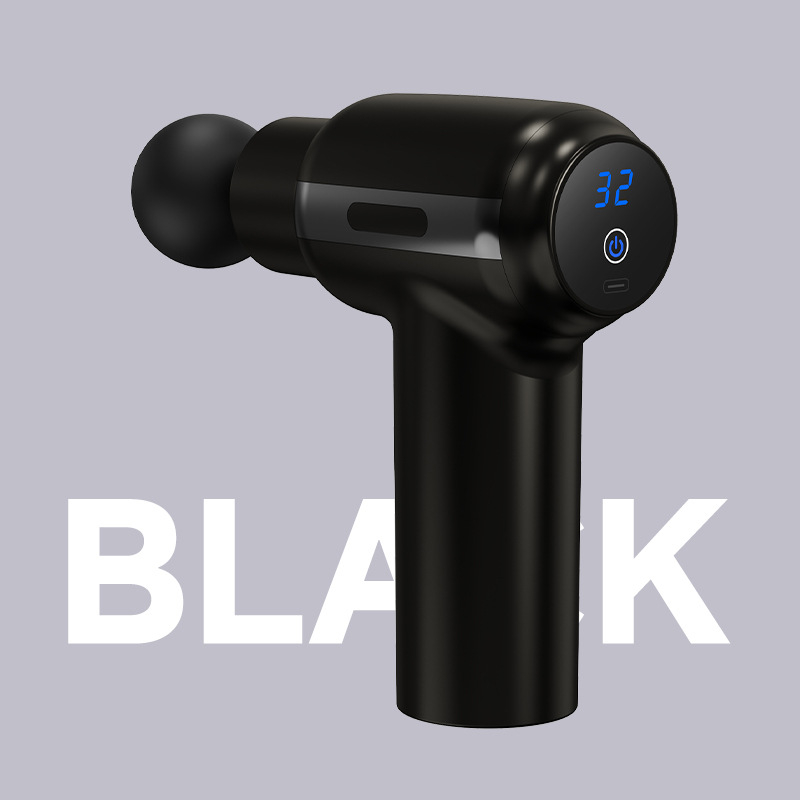 Fascia Gun – Mini masažni uređaj za kućnu upotrebu, bezčetkasti motor, 4 glave, 5+ brzina, ugrađena baterija, niska buka