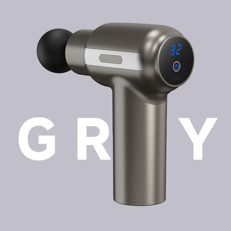 Fascia Gun – Mini masažni uređaj za kućnu upotrebu, bezčetkasti motor, 4 glave, 5+ brzina, ugrađena baterija, niska buka