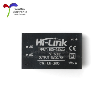 HLK-5M03 AC-DC maitinimo modulis, įėjimas 220V, išėjimai 3.3/5/9/12/24V