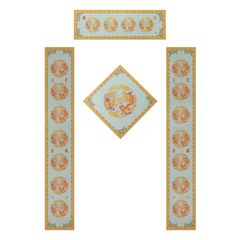 Vandens rašymo kaligrafijos praktikos audinys — Fu ženklas, kvadratiniai ženklai, septynių ir devynių ženklų pavasario poros, neausta medžiaga