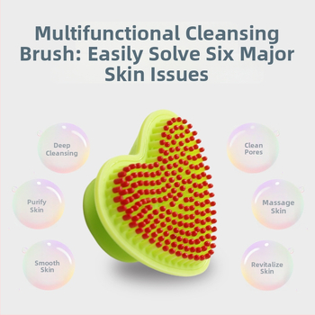 Honglin Rokas silikonizēta sejas attīrīšanas suka – nav elektriska, piemērota visiem ādas tipiem, 4 gadu derīguma termiņš