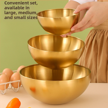 Nerūdijančio plieno salotų dubuo, šiuolaikiškas minimalistinis dizainas, kilmės vieta Čaozhou, Kinija