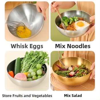 Nerūdijančio plieno salotų dubuo, šiuolaikiškas minimalistinis dizainas, kilmės vieta Čaozhou, Kinija