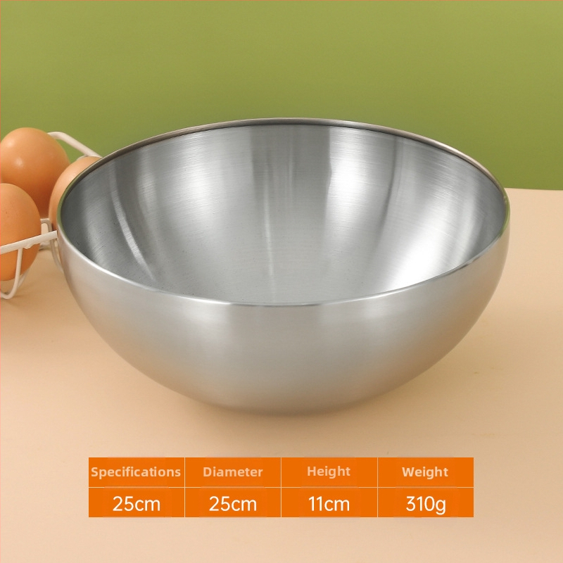 Nerūdijančio plieno salotų dubuo, šiuolaikiškas minimalistinis dizainas, kilmės vieta Čaozhou, Kinija