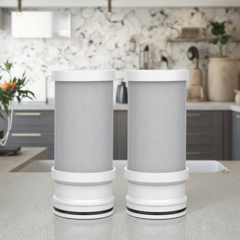 Kranų vandens valymo filtras – aktyvuotas anglis, 2 L/min, 2 vnt., pašalina chlorą ir rūdą