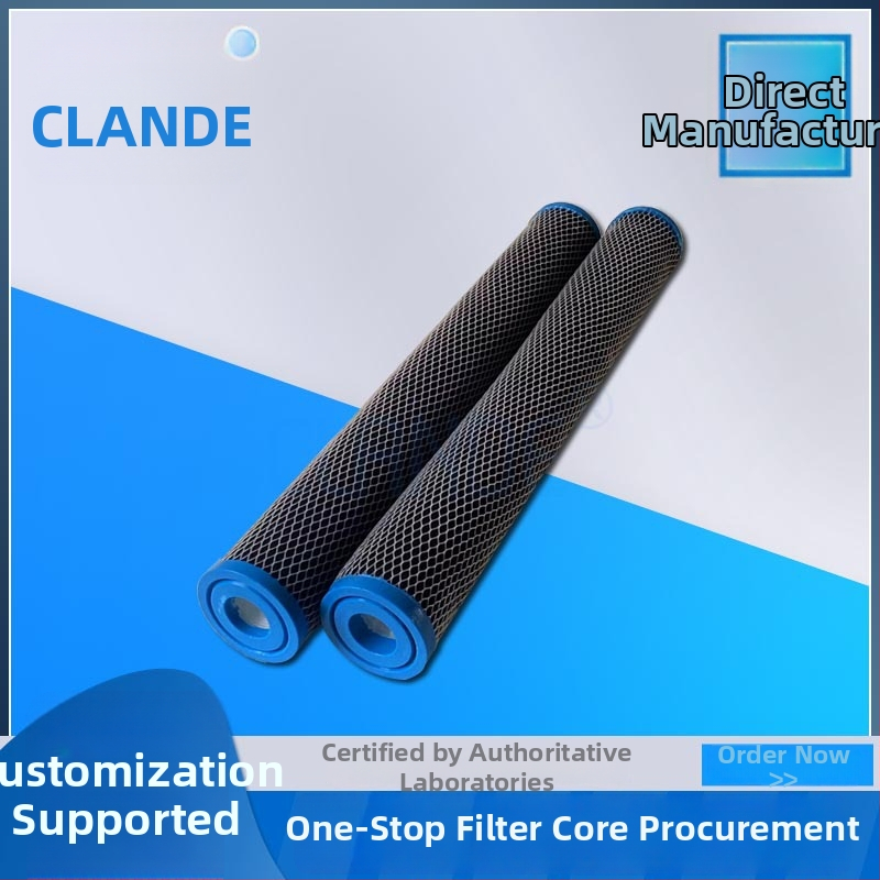 Koduveev filtrielemnt - aktiveeritud süsi, sinterdatud filtrielement, veefiltratsioon (0–35°C, 2,5 MPa)