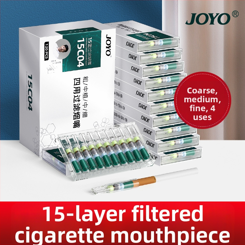 Vienkartinis cigarečių filtras su deguto filtru, iš plastiko, tinkamas įprastoms, vidutinėms ir plonoms cigaretėms – JOYO/Friends