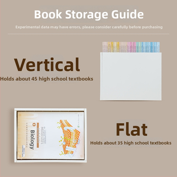 Po stalviršiu judantis plastikinis knygų lentynas su ratukais, SD-3829, 0,8 kg, 24 vnt. pakuotėje