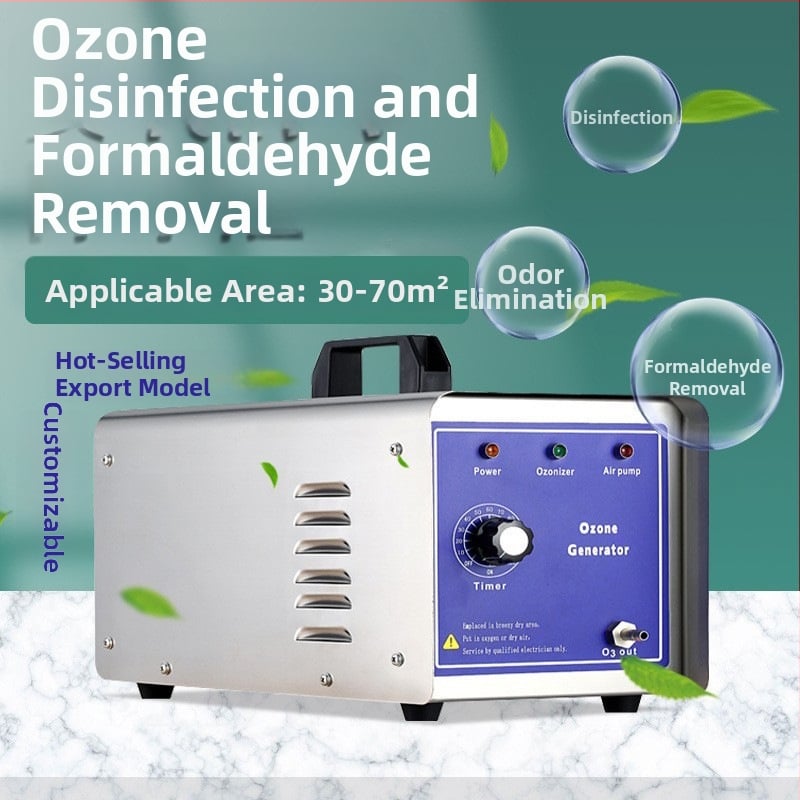 Qili Nešiojamas ozono generatorius namų naudojimui – 30–70 m², formaldehido šalinimas, kvapų pašalinimas, dezinfekcija ir sterilizacija