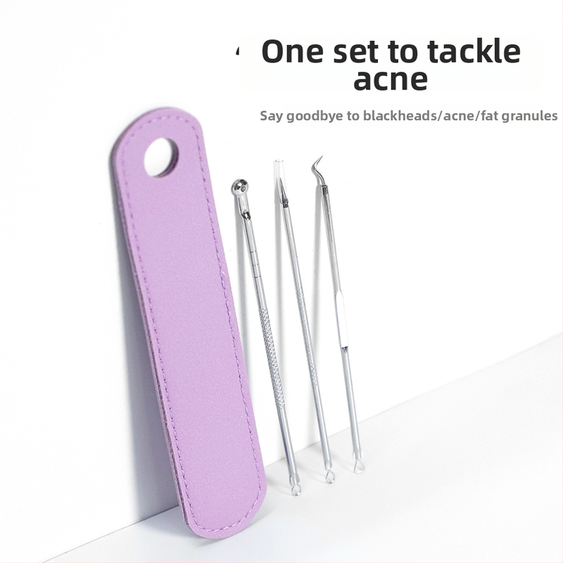 Akne nõelakomplekt pimemiste välja pigistamiseks – Näo puhastamise tööriist algajatele, roostevabast terasest