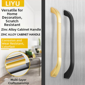 Liyu spintelės rankenėlė, cinko lydinys, dizainas su viena anga, šiuolaikinis minimalistinis stilius, tinka spintelių durims ir stalčiams