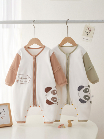 Miegmaišis kūdikiams ir vaikams — storas medvilnės audinys, vidinė danga iš gryno medvilnės (95%+), užpildas: cheminiai pluoštai, piešinys: karikatūrų motyvas