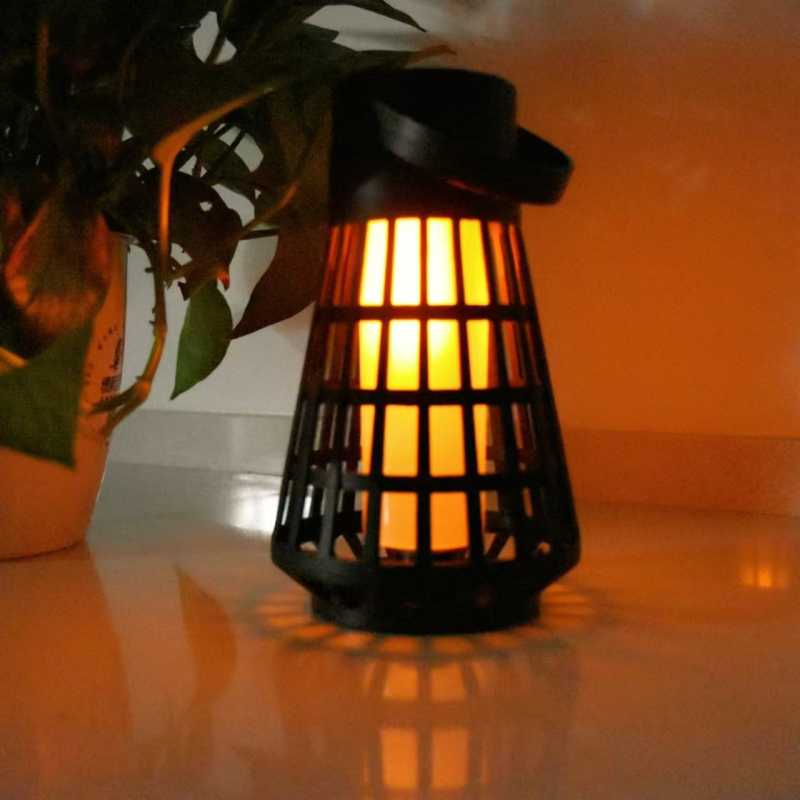 Соларен фенер за външен двор, автоматично включване след здрач, IP44 водоустойчива, ръчно управление, преносим дизайн