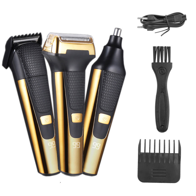 Електрическа бръсначка за тяло с подвижен, измиващ се глава; 2-ножов реципрочен нож; IPX7 водоустойчива; вградена батерия 500–800 mAh; мощност 5 W; време за работа 30–45 мин.