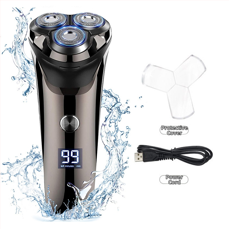 Elektriline kehahari keha jaoks, eemaldatava ja loputatava peaga, kahekordse teraga reciprocating pea; IPX7 veekindel; sisseehitatud aku 500–800 mAh; võimsus 5W; tööaeg 30–45 min