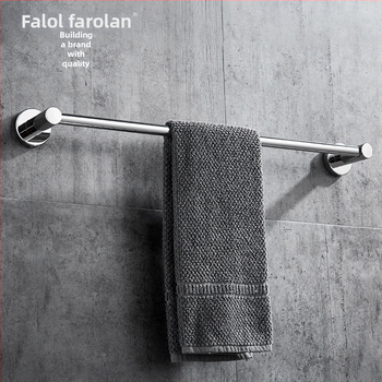 Seininis rankšluosčių laikiklis iš 304 nerūdijančio plieno, paviršius: ranka šlifuota/veidrodiškai blizgantis, apkrova 20 kg, vieno sluoksnio, šiuolaikiškas stilius