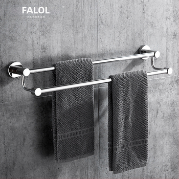 Seininis rankšluosčių laikiklis iš 304 nerūdijančio plieno, paviršius: ranka šlifuota/veidrodiškai blizgantis, apkrova 20 kg, vieno sluoksnio, šiuolaikiškas stilius