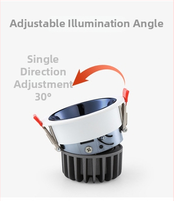 LED sieninis šviestuvas, įmontuotas, anti-glare, CRI≥90, 220V, aliuminio korpusas