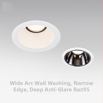 LED sieninis šviestuvas, įmontuotas, anti-glare, CRI≥90, 220V, aliuminio korpusas