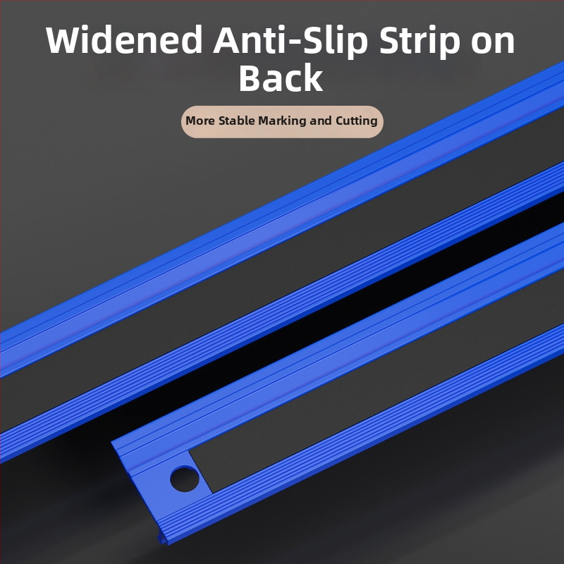 Cassiolo alumīnija sakausējuma lineāls – biezs korpuss, aizsargmala, zīmēšanas vadlīnija