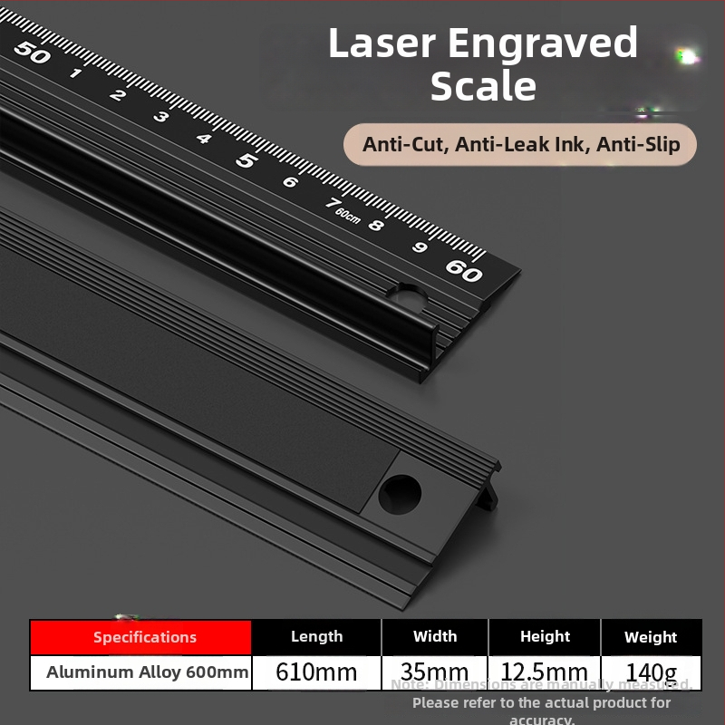 Cassiolo aliuminio lydinio liniuotė piešiniams – sutirštėtas korpusas, apsauginis kraštas, piešimo vadovas